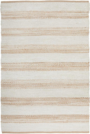 Aanya Natural & White Hand Braided Jute Rug